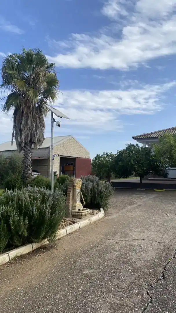 Vista exterior de Casa o xalet en venda en La Carlota amb Aire condicionat i Piscina