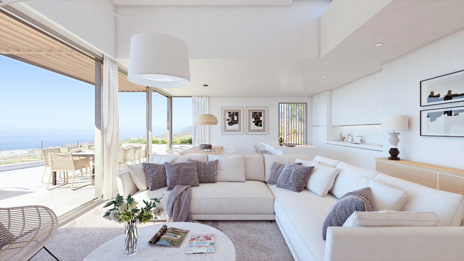 Sala de estar de Dúplex en venta en Guía de Isora con Aire acondicionado, Terraza y Trastero