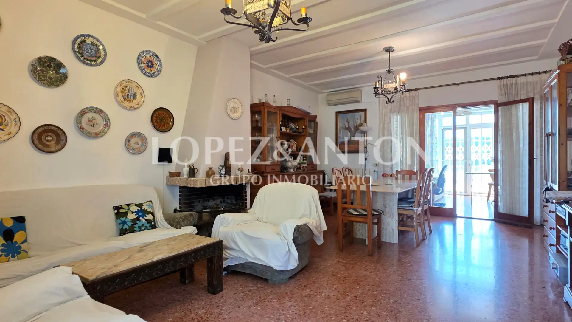 Sala de estar de Casa o chalet en venta en San Antonio de Benagéber con Aire acondicionado, Calefacción y Jardín privado