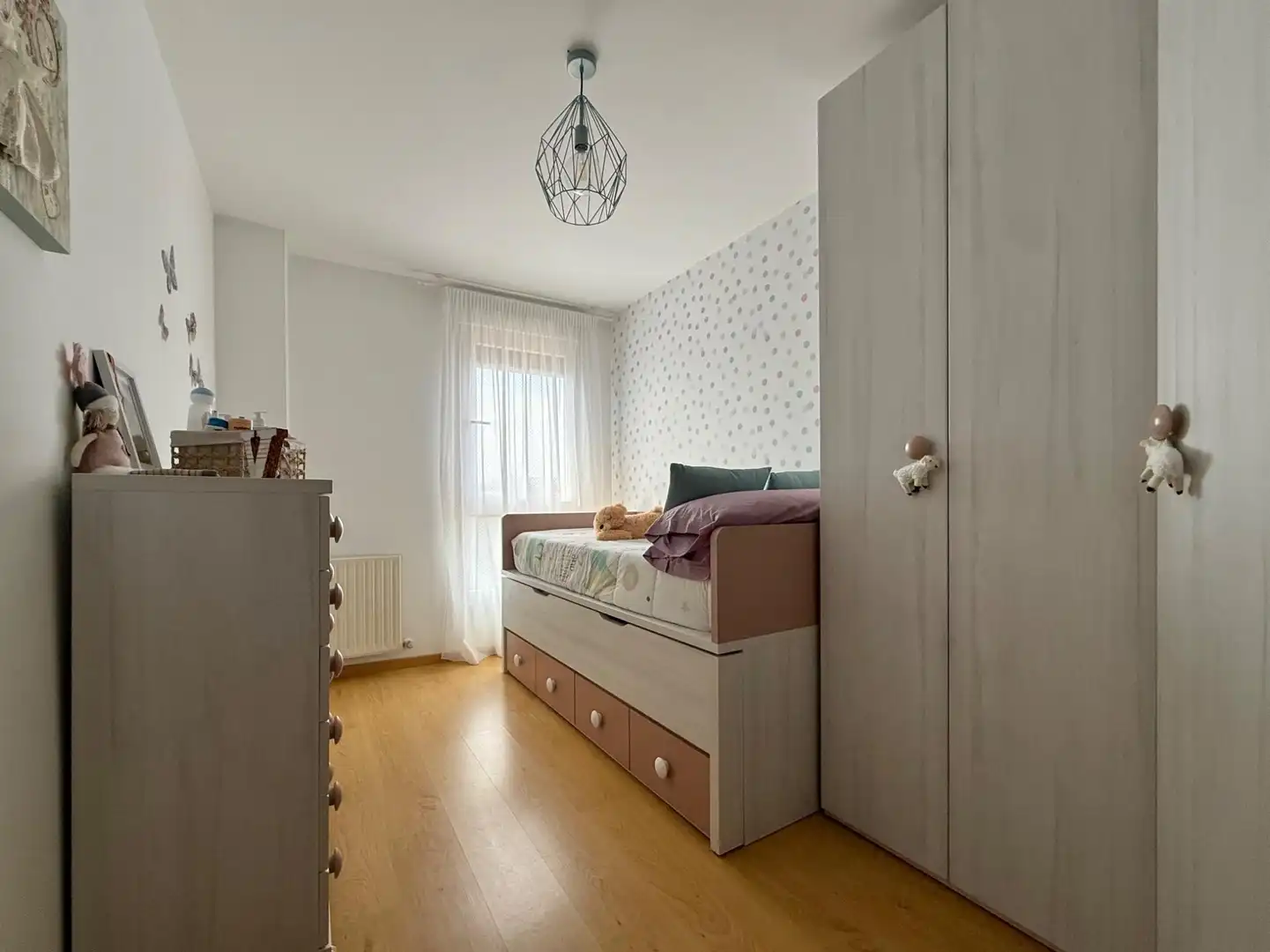 Bedroom of Flat for sale in Tudela  with Air Conditioner, Heating and Parquet flooring