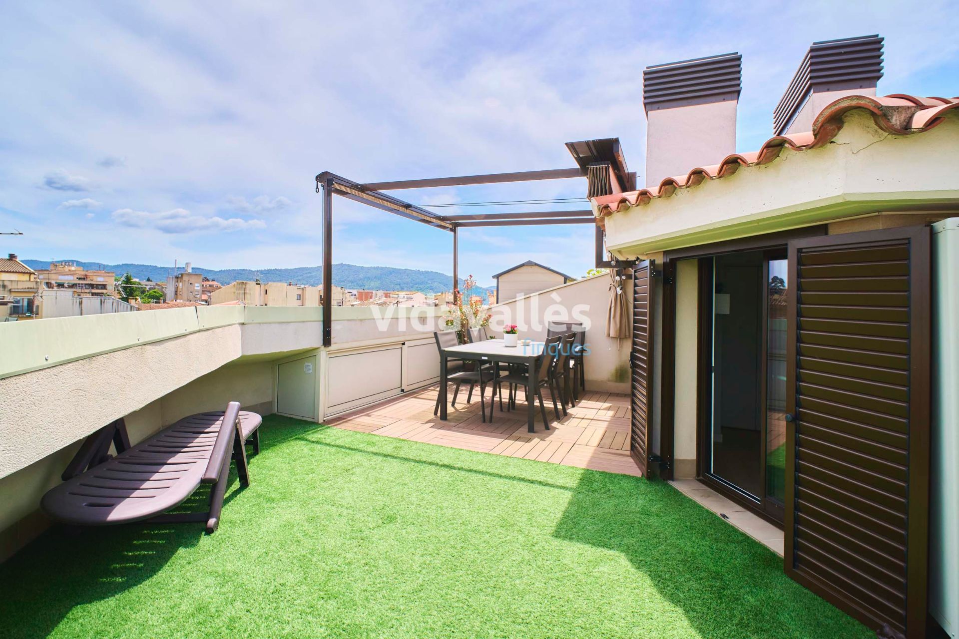 Terrace of Duplex to rent in Cardedeu  with Air Conditioner, Heating and Parquet flooring