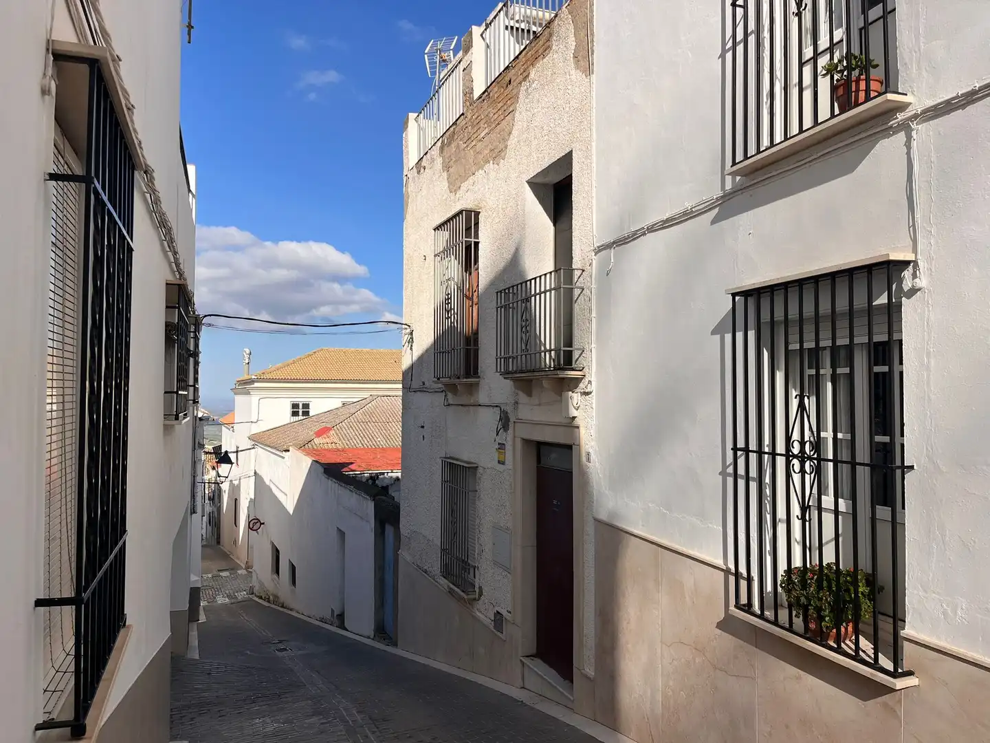 Vista exterior de Casa adosada en venda en Estepa amb Terrassa