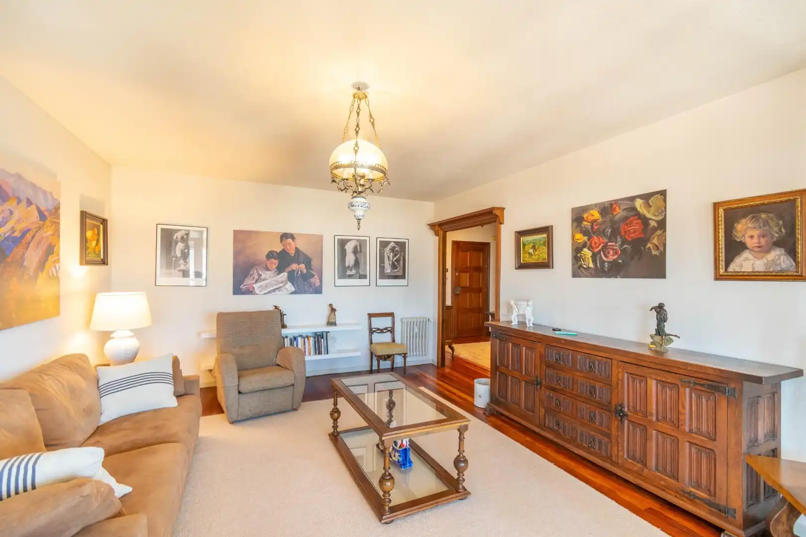 Living room of Flat for sale in 2º Ensanche