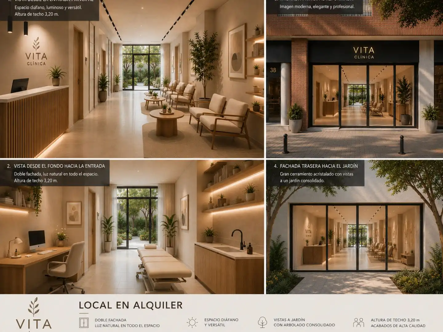 Terraza de Local de alquiler en Valencia con Aire acondicionado y Calefacción