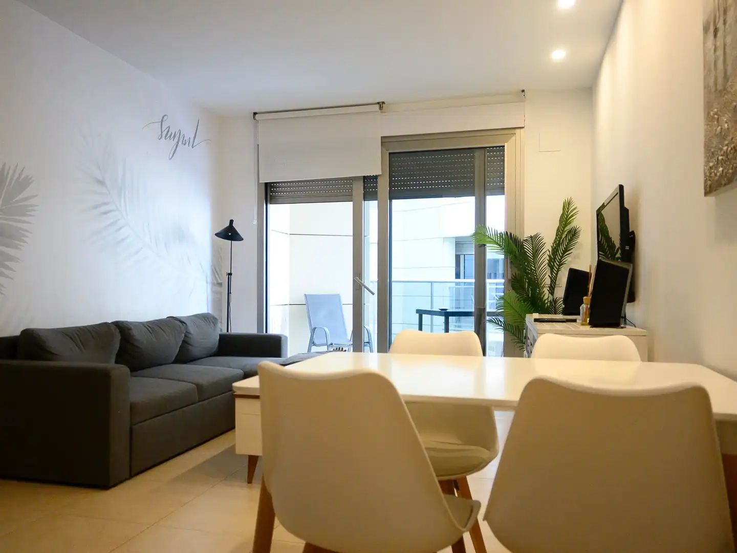 Sala de estar de Piso en venta en Alboraya con Aire acondicionado, Trastero y Amueblado