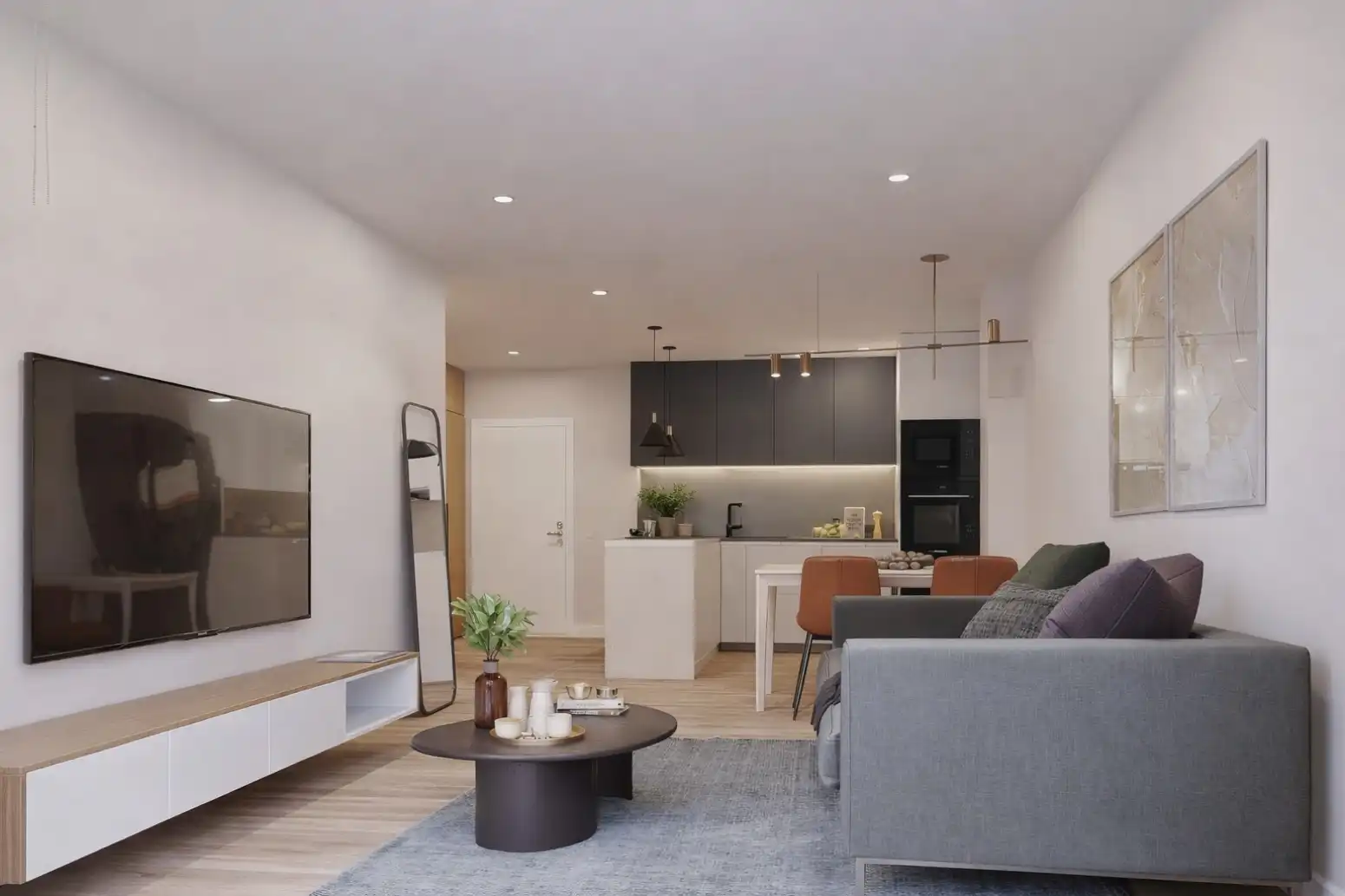 Living room of Flat for sale in Gavà  with Terrace and Balcony