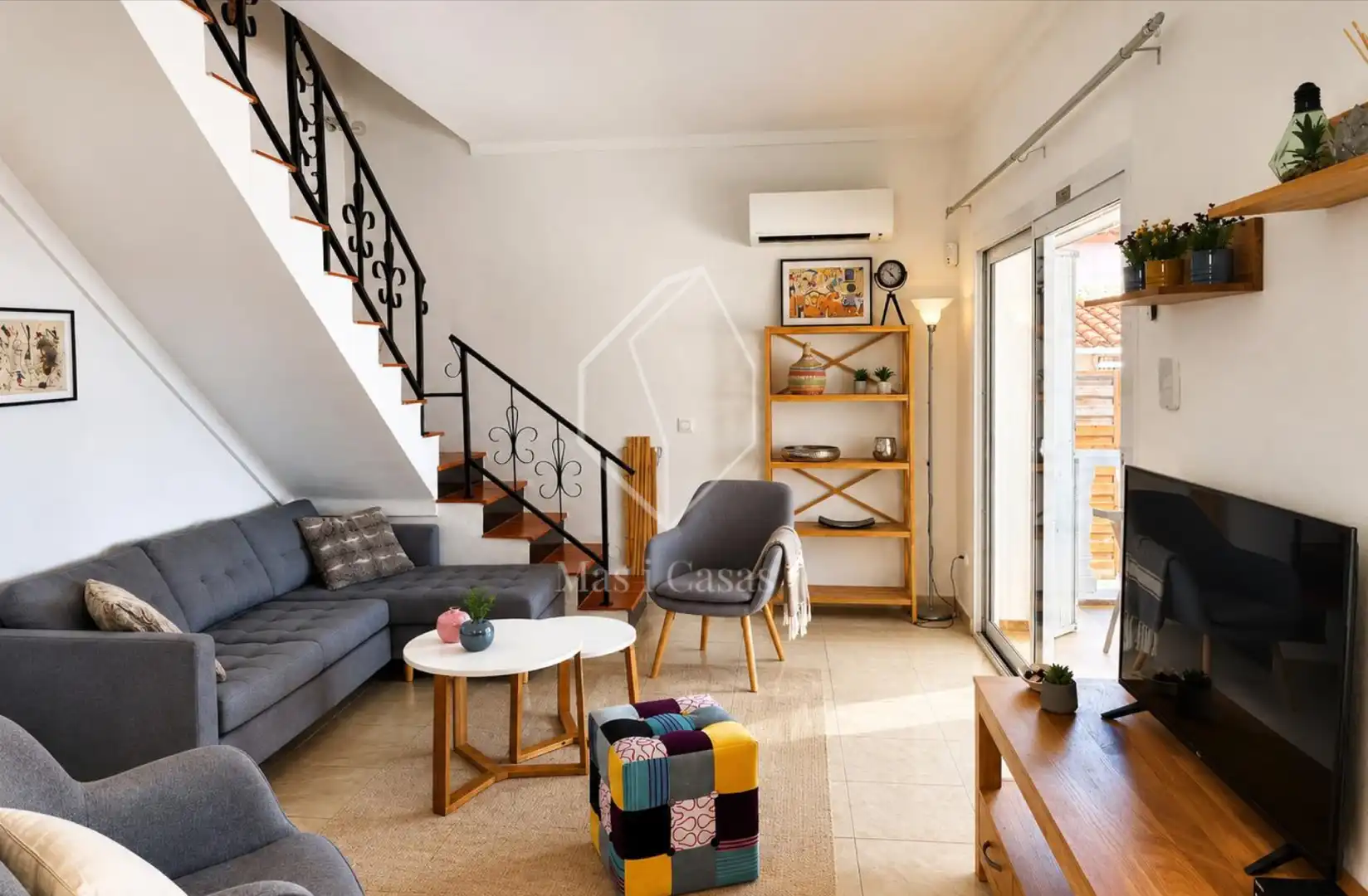 Wohnzimmer von Haus oder Chalet zum Verkauf in L'Escala mit Klimaanlage, Privatgarten und Terrasse