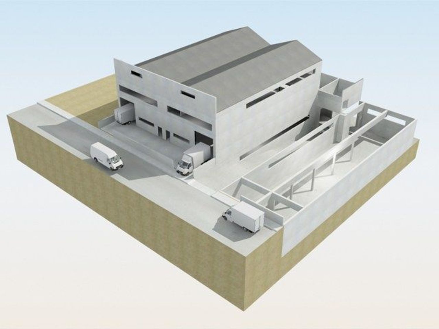 Vista exterior de Nave industrial en venta en Blanes