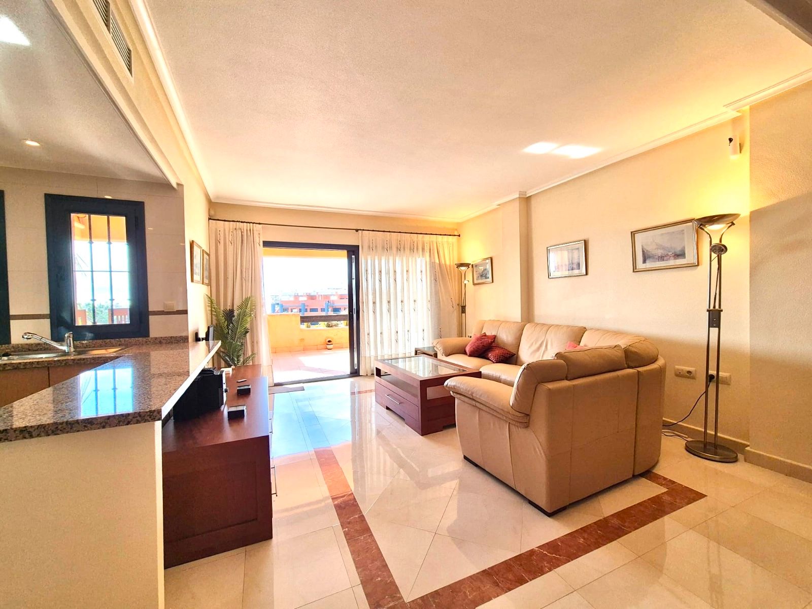 Living room of Flat for sale in Orihuela  with Air Conditioner, Terrace and Swimming Pool