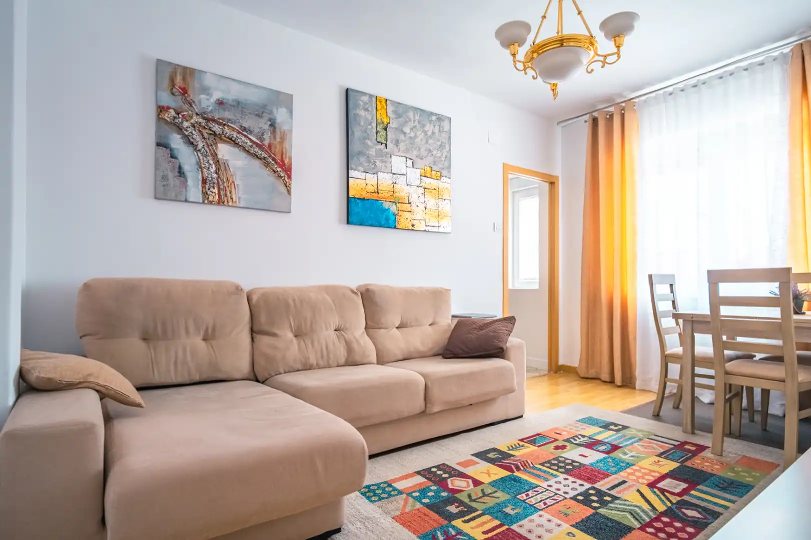 Sala de estar de Piso en venta en Vigo  con Amueblado, Horno y Lavadora