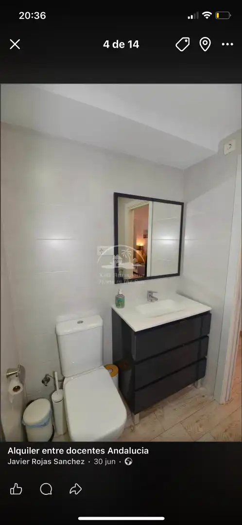 Bathroom of Flat for rent in Torremolinos  with Air Conditioner, Heating and Terrace