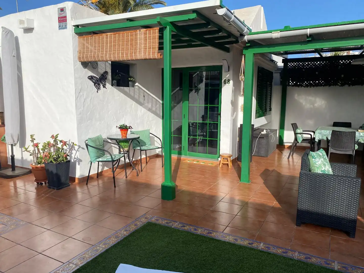 Terrace of Houses for rent in San Bartolomé de Tirajana  with Terrace, Furnished and Washing machine