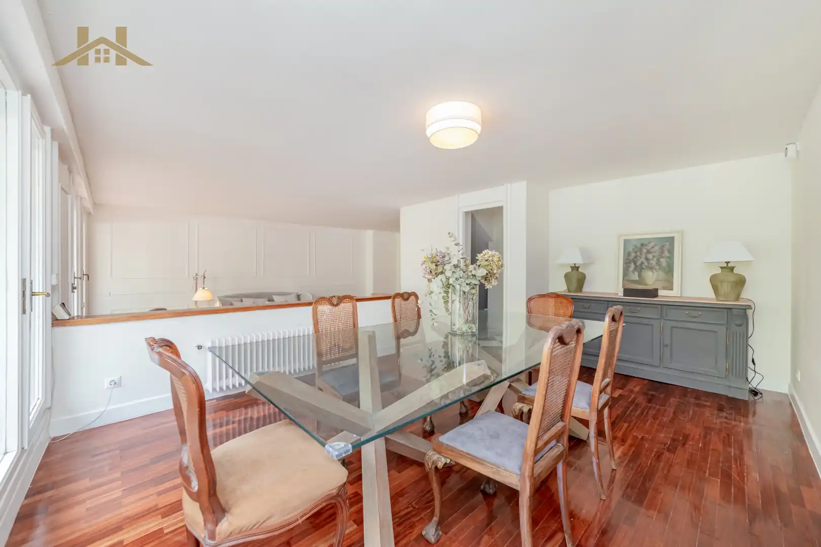 Comedor de Casa adosada en venta en Las Rozas de Madrid con Aire acondicionado, Calefacción y Jardín privado