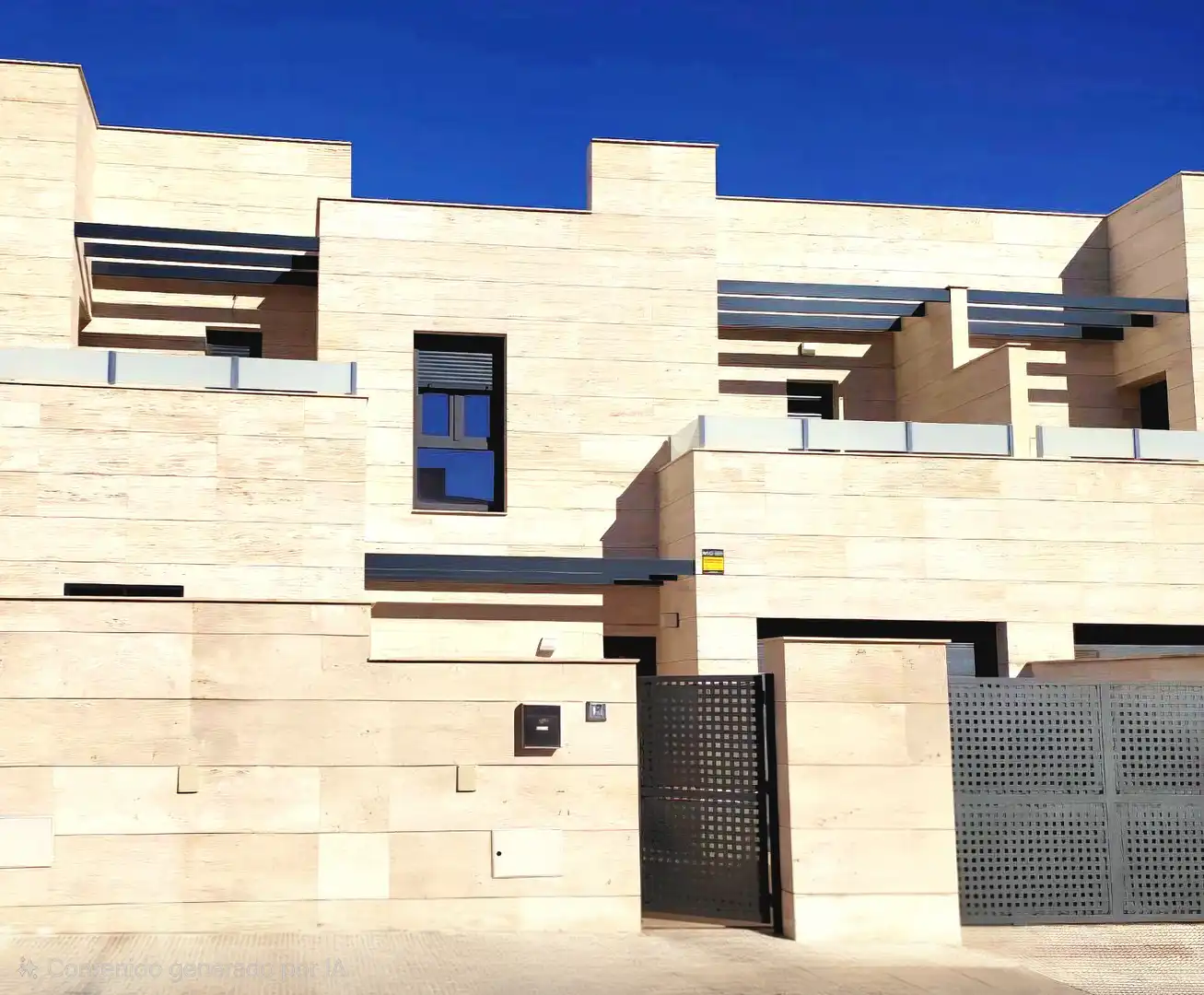 Vista exterior de Casa adosada en venda en Yuncos amb Calefacció, Jardí privat i Terrassa