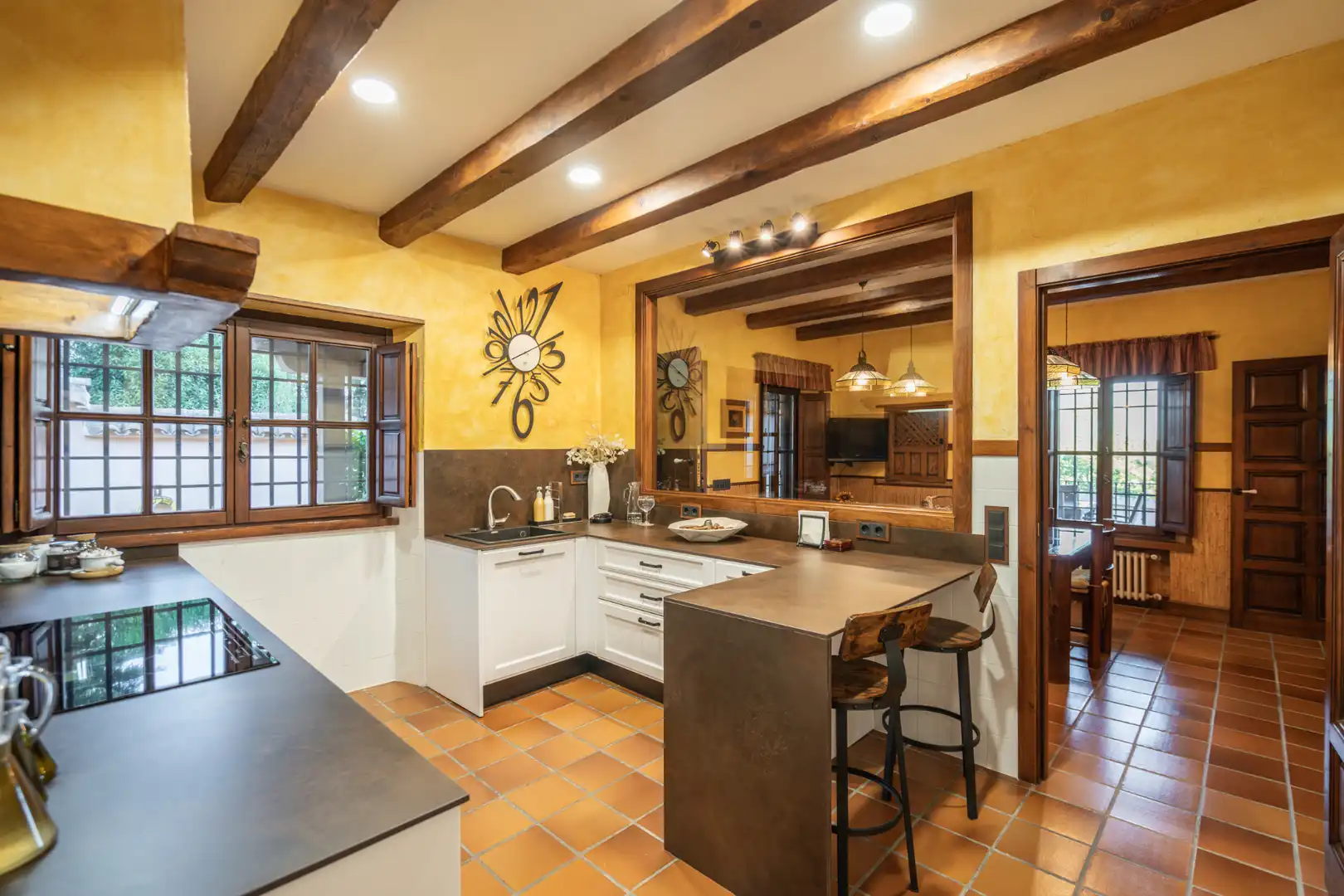 Kitchen of Houses for sale in Manzanares El Real  with Air Conditioner, Heating and Private garden