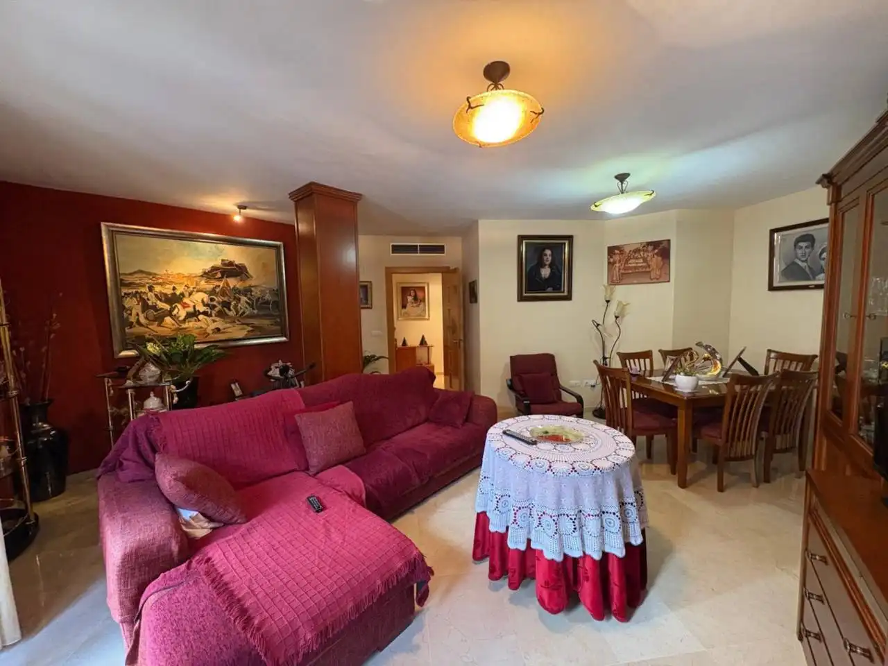 Wohnzimmer von Maisonette zum Verkauf in Castalla mit Klimaanlage, Heizung und Terrasse