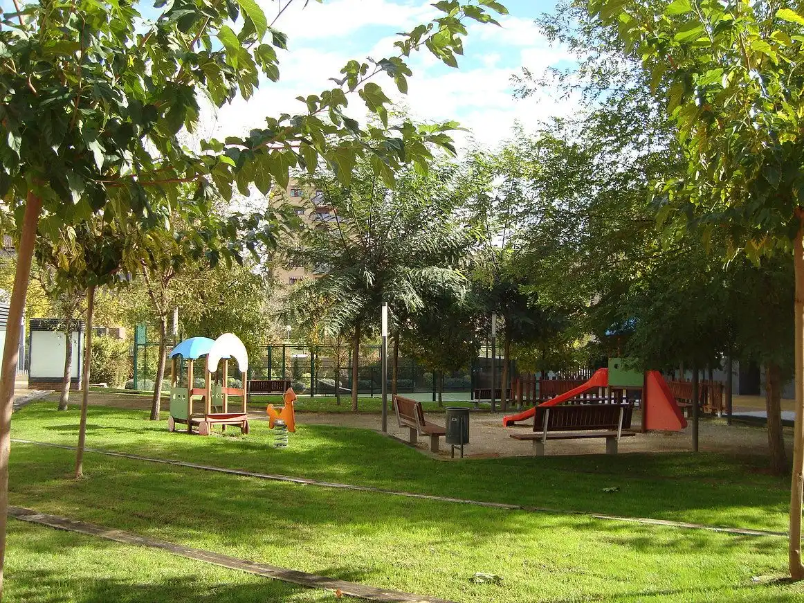 Garden of Flat for rent in Sabadell  with Heating, Parquet flooring and Oven