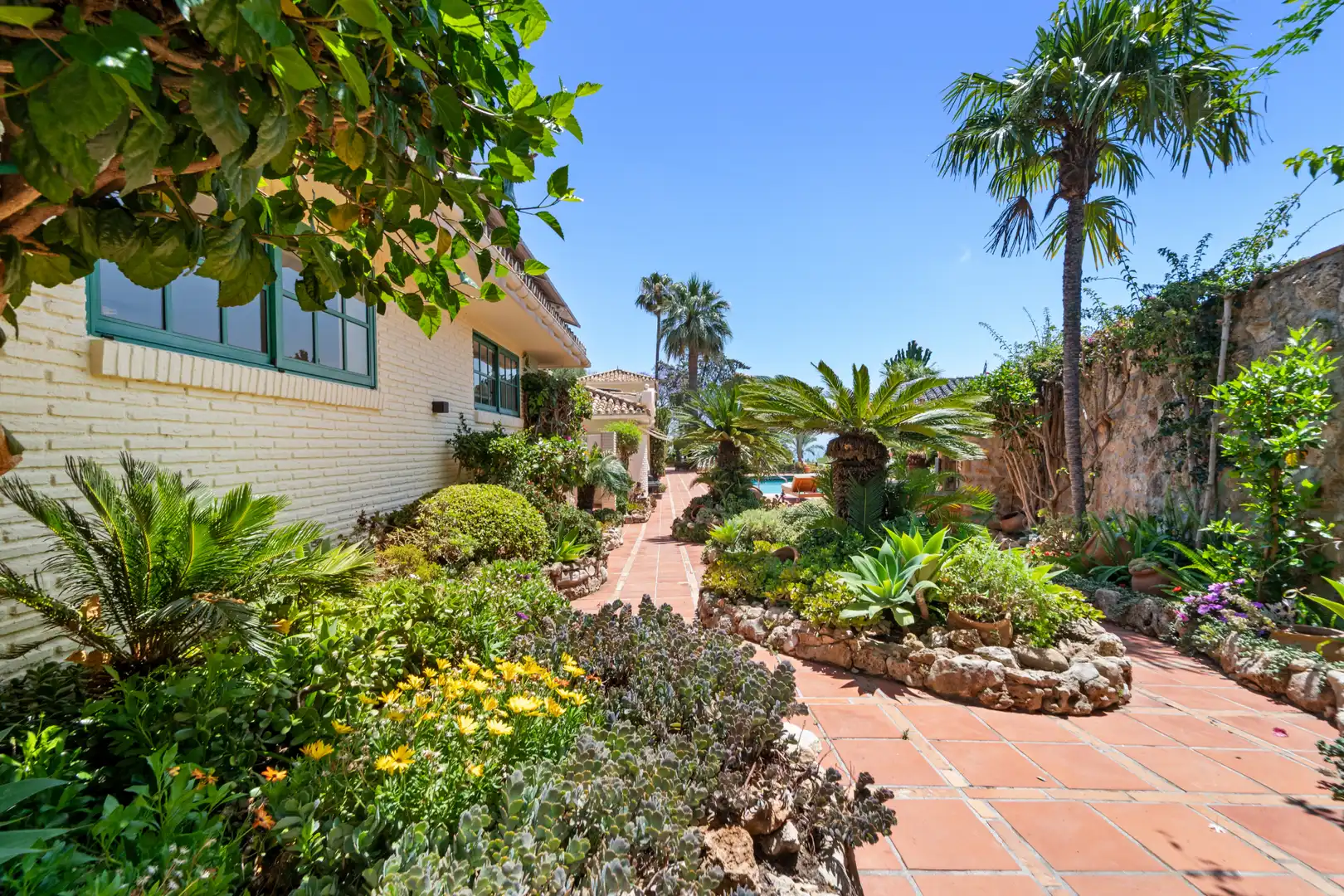 Jardí de Casa o xalet en venda en Benalmádena amb Aire condicionat, Calefacció i Jardí privat