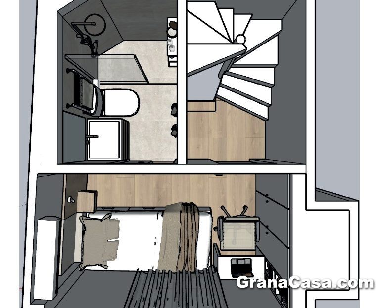 Bedroom of House or chalet for sale in  Granada Capital  with Balcony