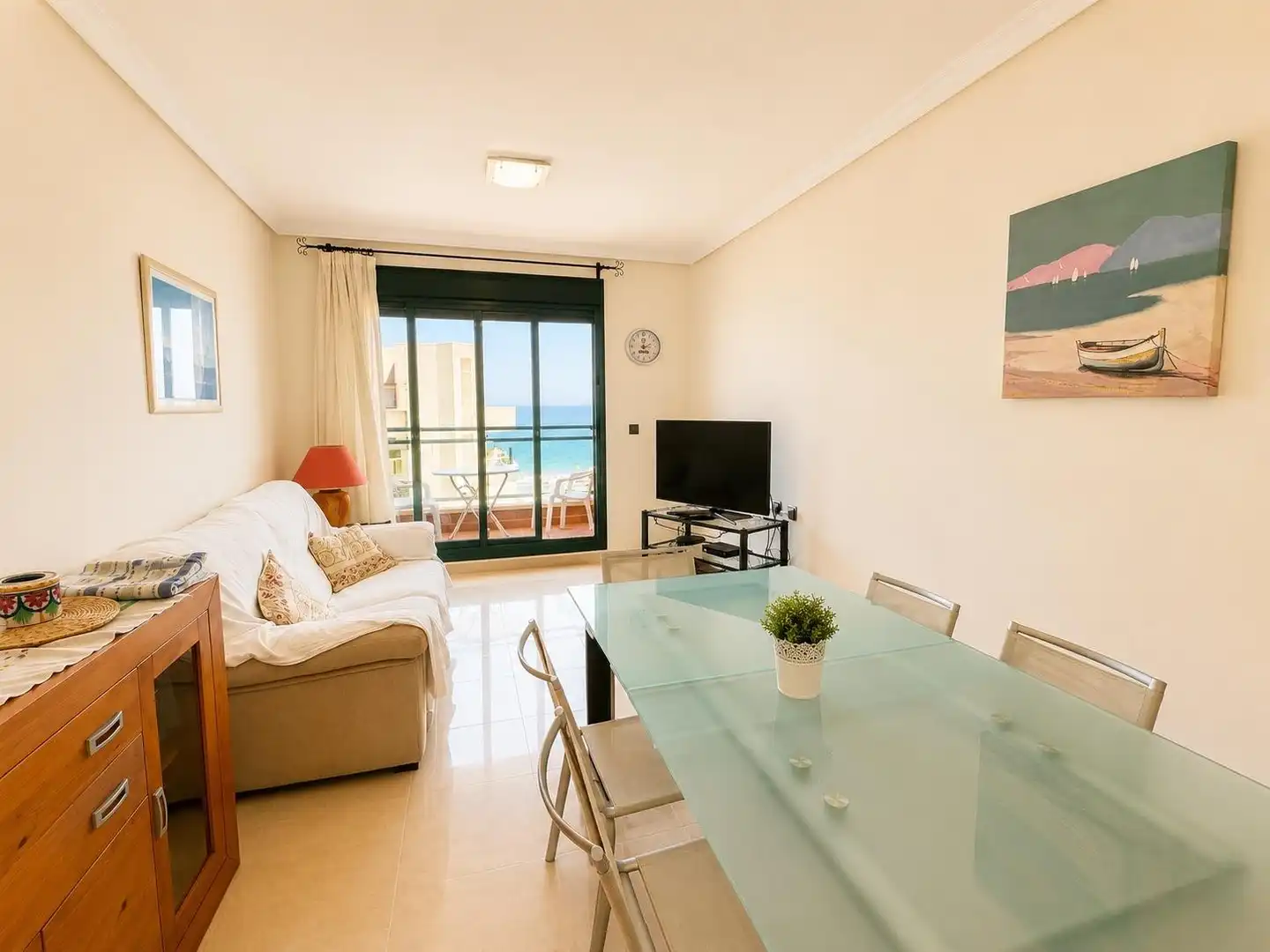 Sala de estar de Dúplex en venta en Guardamar del Segura con Aire acondicionado, Calefacción y Terraza