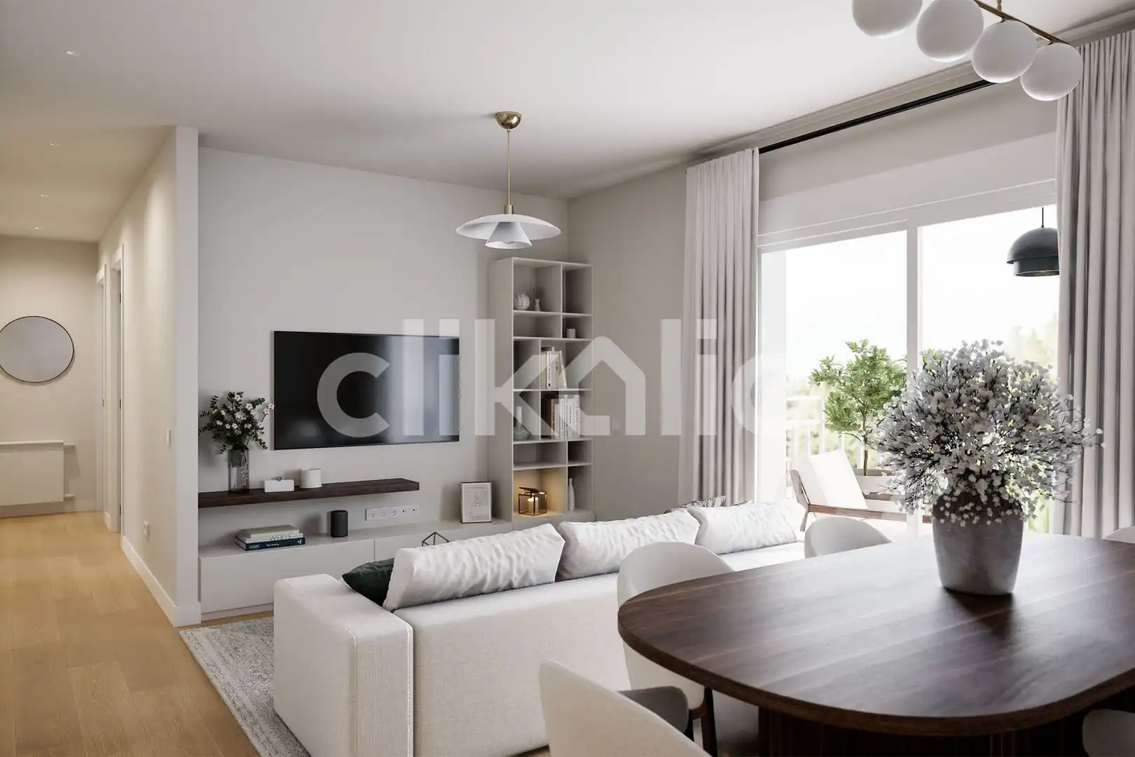 Sala de estar de Piso en venta en Madrid con Aire acondicionado, Calefacción y Jardín privado
