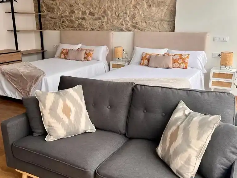 Sala de estar de Apartamento de alquiler en Ferrol con Amueblado