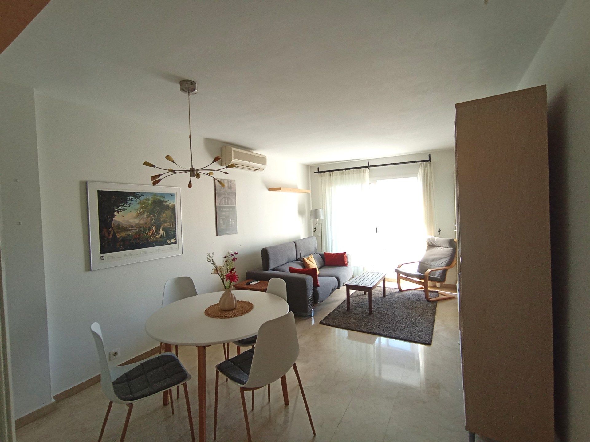 Living room of Flat to rent in Málaga Capital  with Air Conditioner, Furnished and Balcony