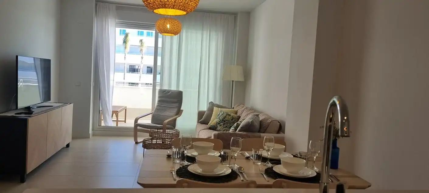 Sala d'estar de Apartament de lloguer en Vélez-Málaga amb Aire condicionat, Calefacció i Terrassa