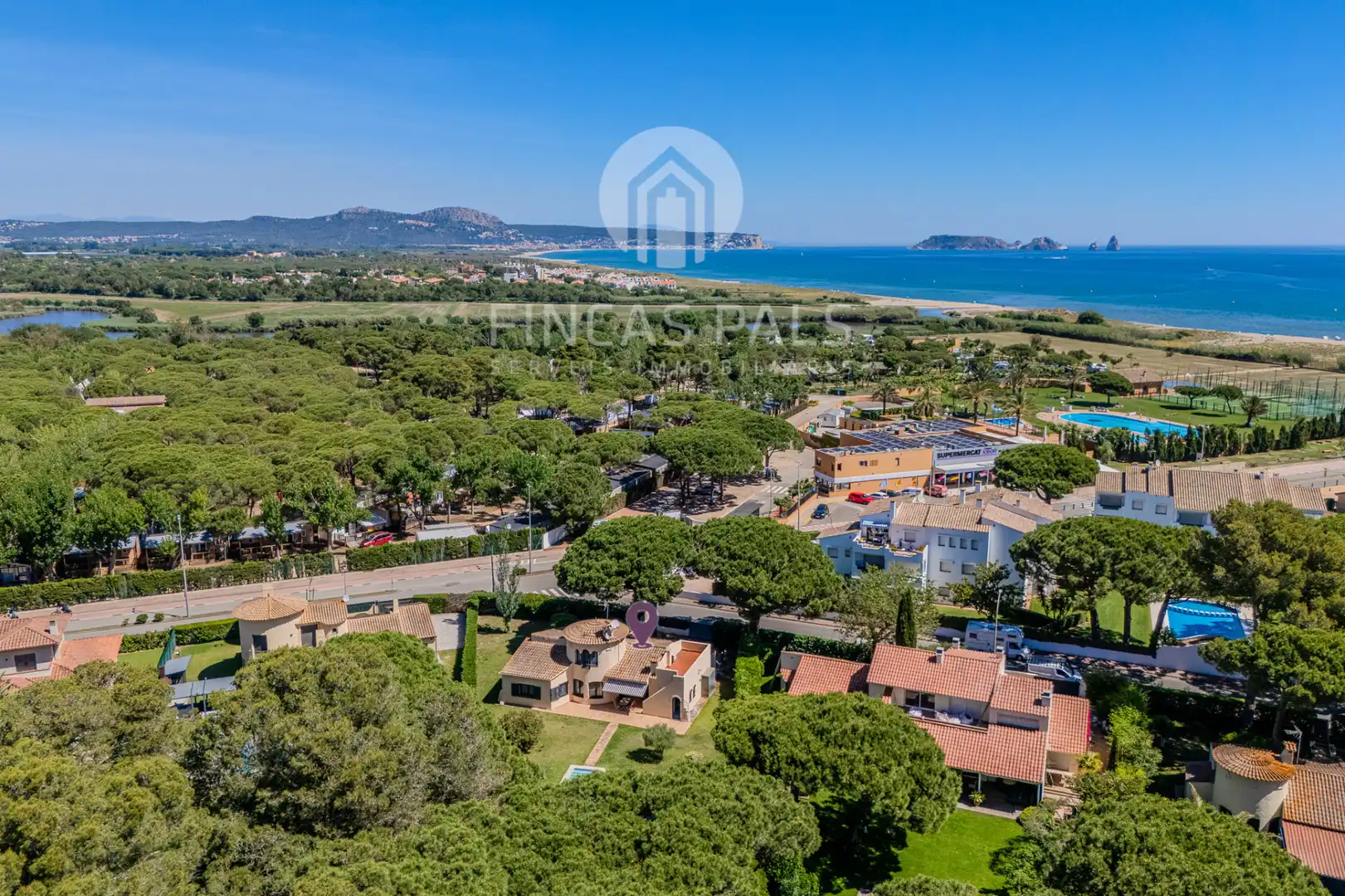 Vista exterior de Casa o chalet en venta en Pals con Calefacción, Jardín privado y Piscina