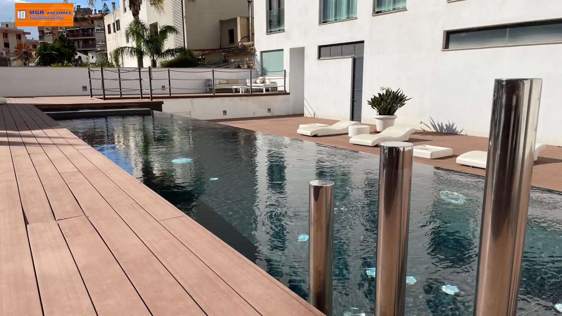 Swimming pool of Apartments for rent in  Palma de Mallorca  with Air Conditioner, Heating and Terrace