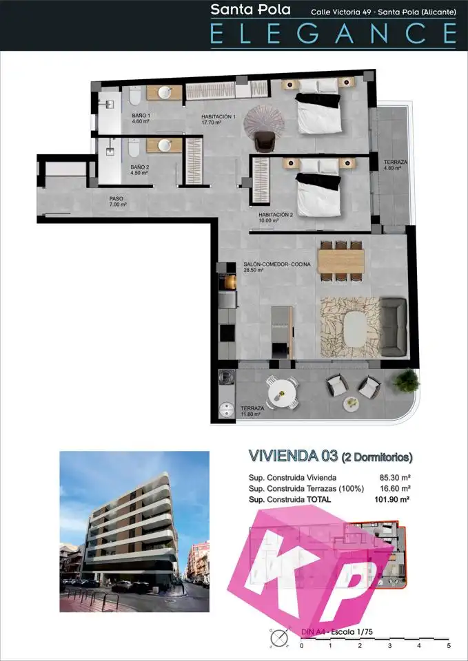 Appartamento con ascensore in vendita a De La Victoria, imagen 16