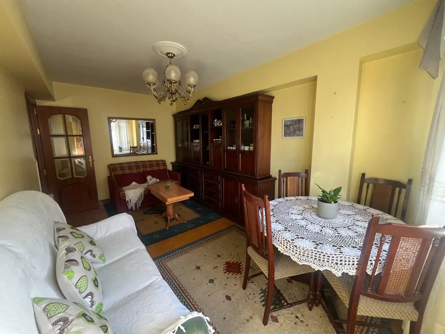 Sala de estar de Piso en venta en A Coruña Capital  con Amueblado, Horno y Lavadora