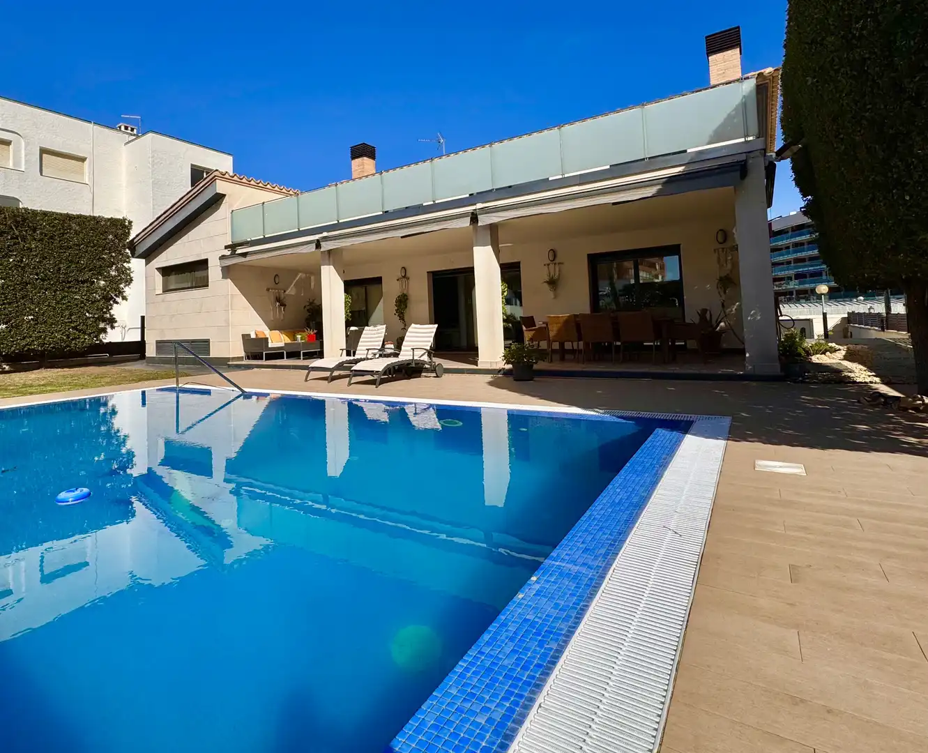 Swimming pool of Houses for sale in Roses  with Heating, Terrace and Storage room