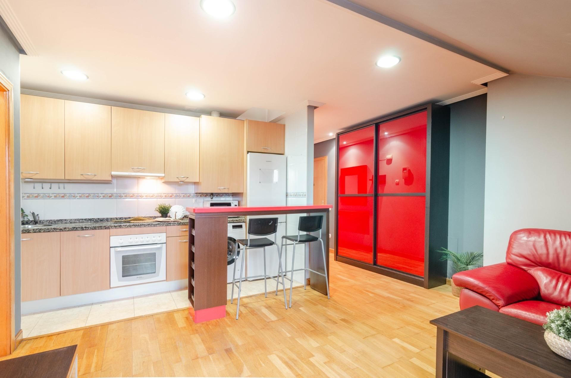 Kitchen of Flat for sale in Langreo  with Heating