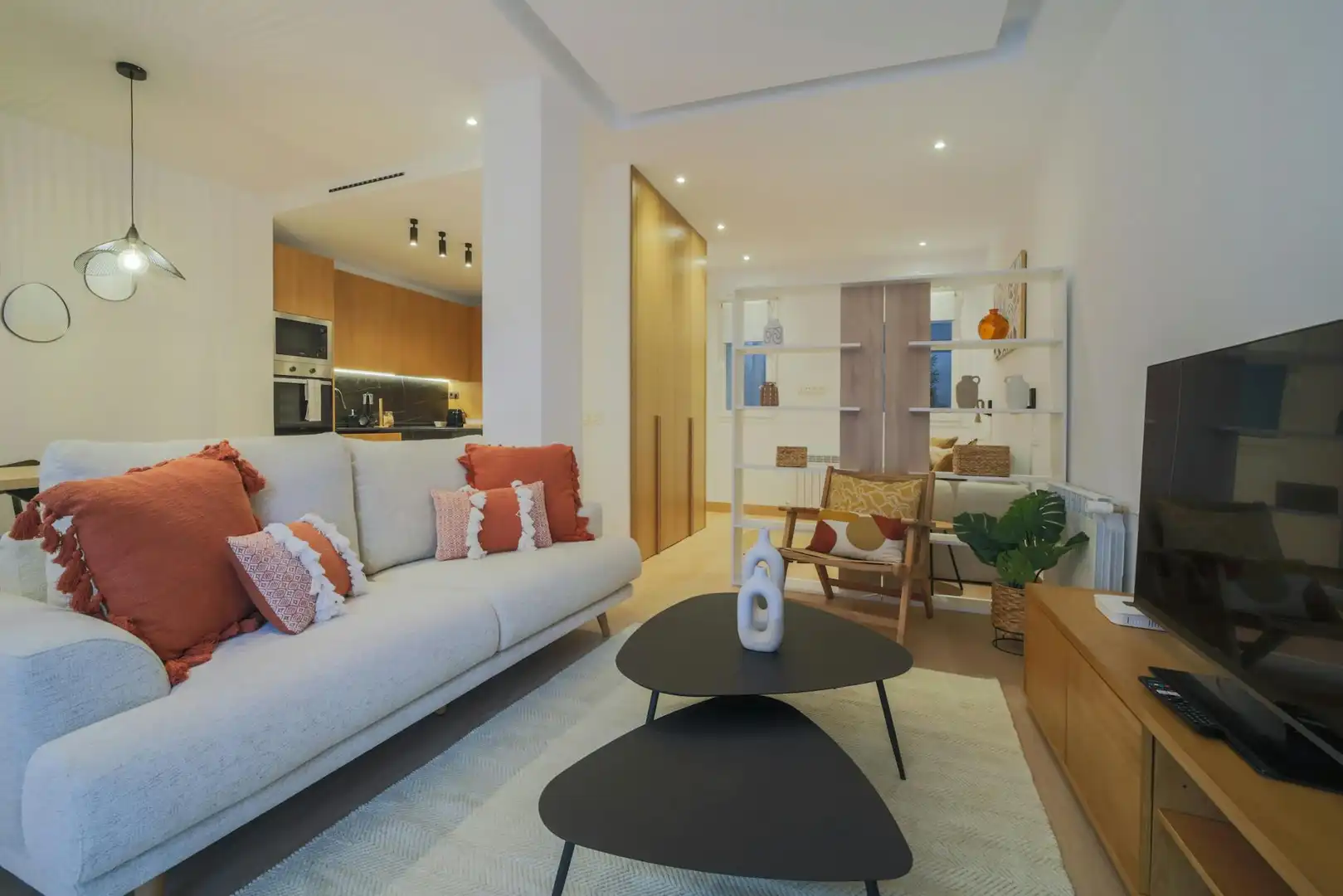 Sala de estar de Piso de alquiler en Madrid con Aire acondicionado y Lavadora