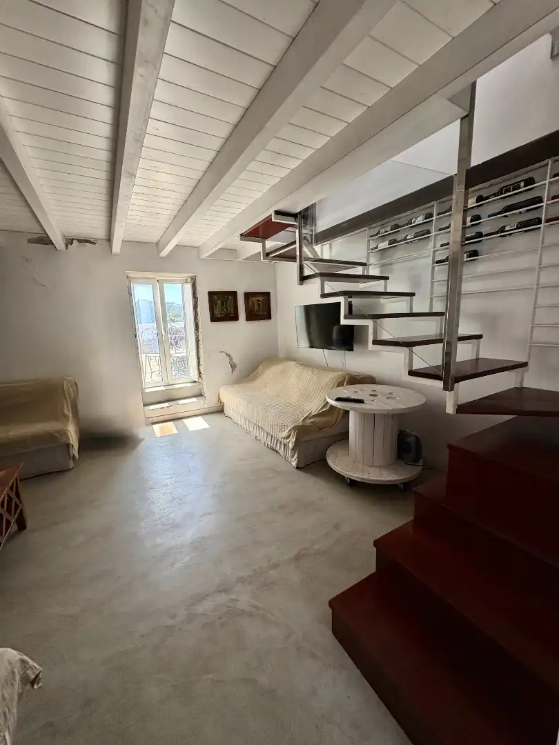 Sala de estar de Casa adosada en venta en Moya (Las Palmas) con Terraza