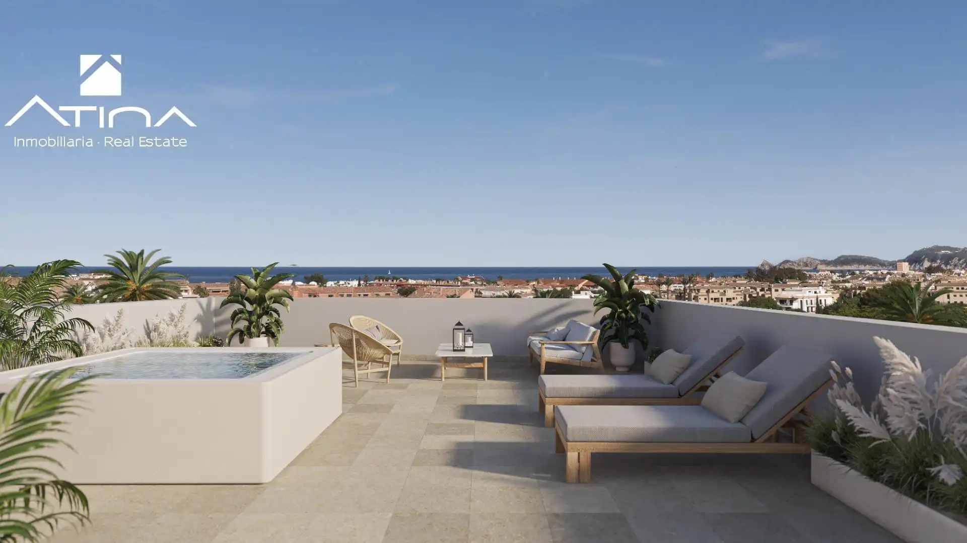 Terrace of Attic for sale in Jávea / Xàbia  with Air Conditioner, Private garden and Terrace