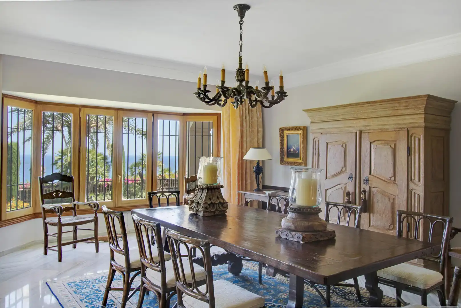Dining room of Houses for rent in Marbella  with Private garden, Terrace and Swimming Pool