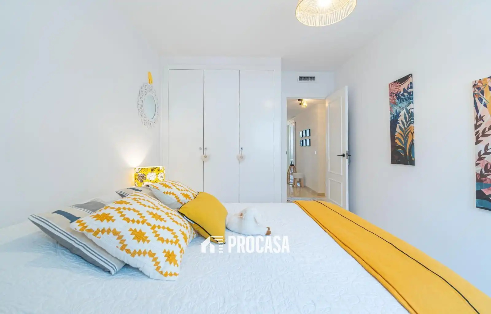 Schlafzimmer von Wohnung zum Verkauf in Empuriabrava mit Klimaanlage, Heizung und Terrasse