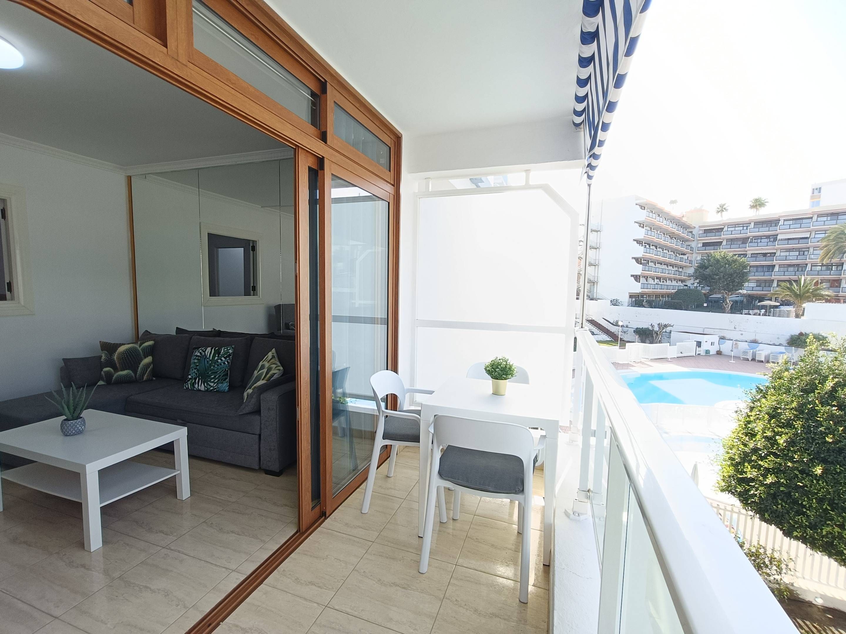 Balcony of Apartment for rent in San Bartolomé de Tirajana  with Furnished, Balcony and Community pool