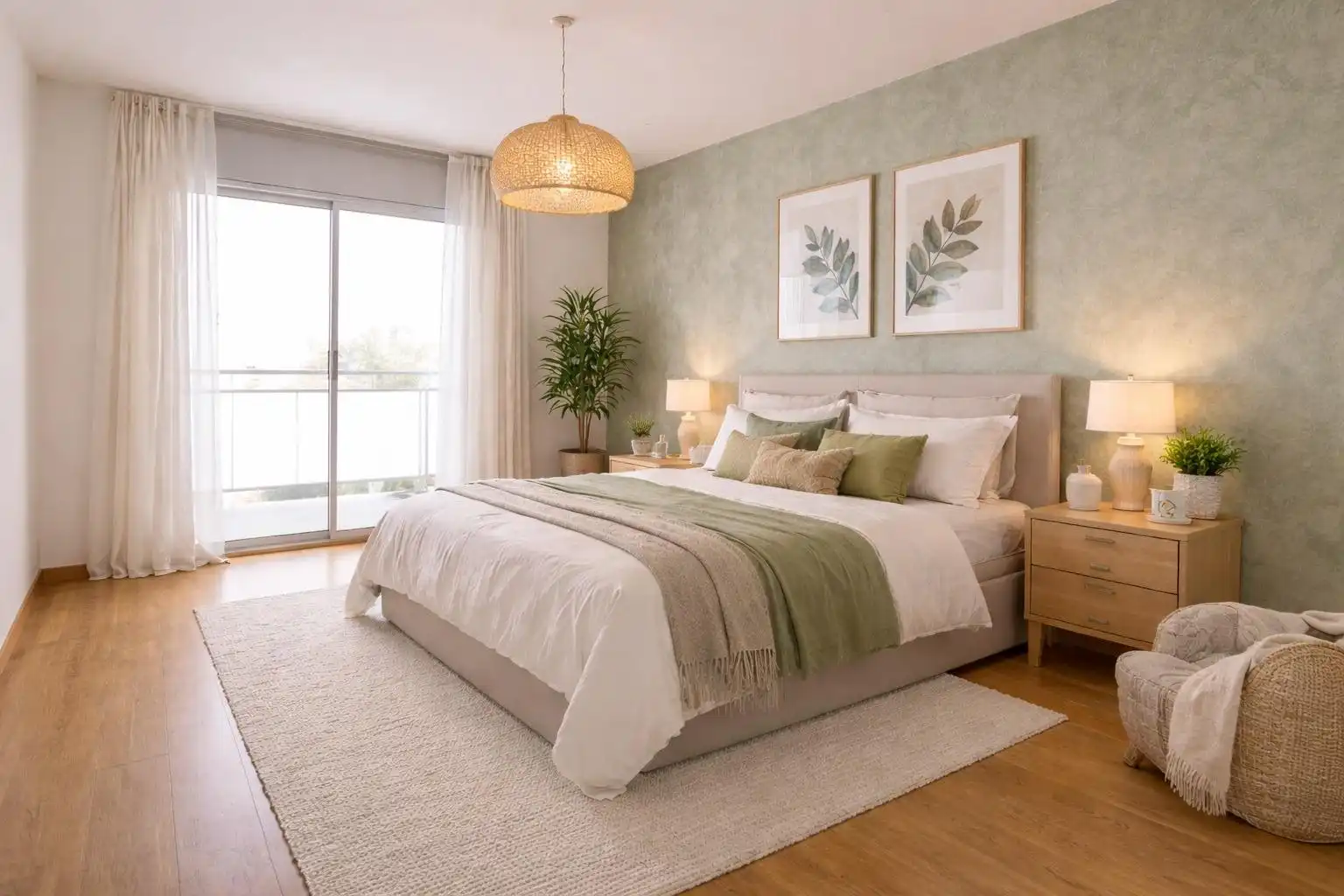 Schlafzimmer von Wohnung zum Verkauf in Badalona mit Heizung, Parkett und Terrasse