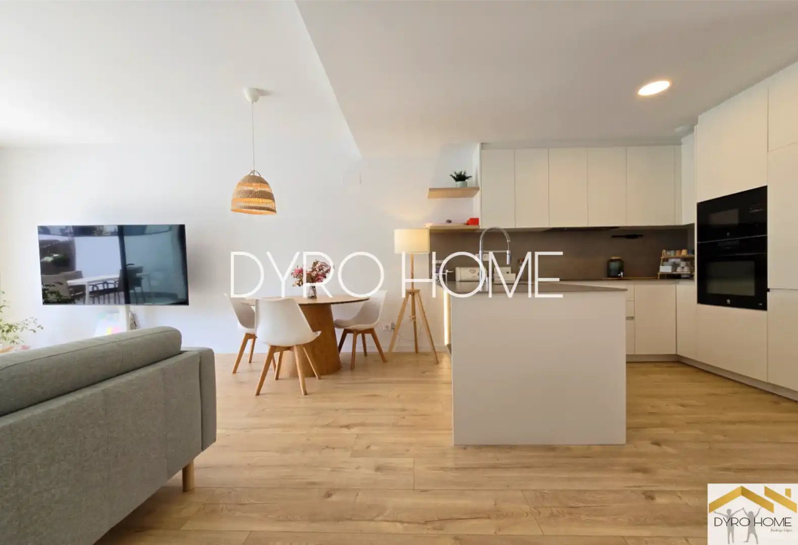 Wohnzimmer von Einfamilien-Reihenhaus zum Verkauf in Les Cabanyes mit Klimaanlage, Heizung und Privatgarten