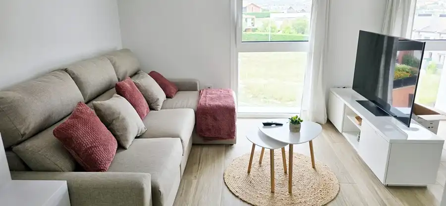 Sala de estar de Estudio de alquiler en Sopela con Calefacción, Amueblado y Horno