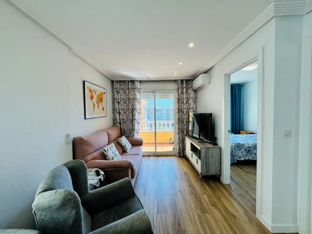 Sala de estar de Apartamento en venta en Guardamar del Segura con Aire acondicionado, Calefacción y Terraza