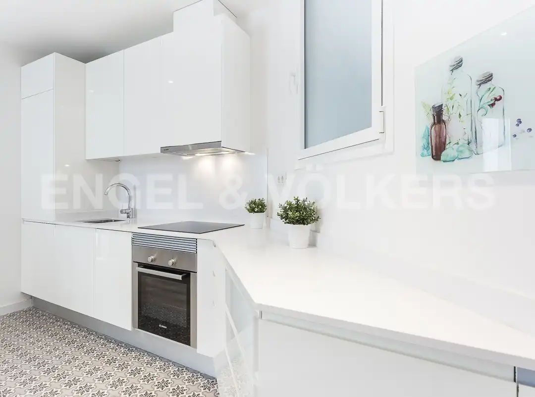 Kitchen of Flat for rent in Barcelona  with Air Conditioner, Heating and Furnished