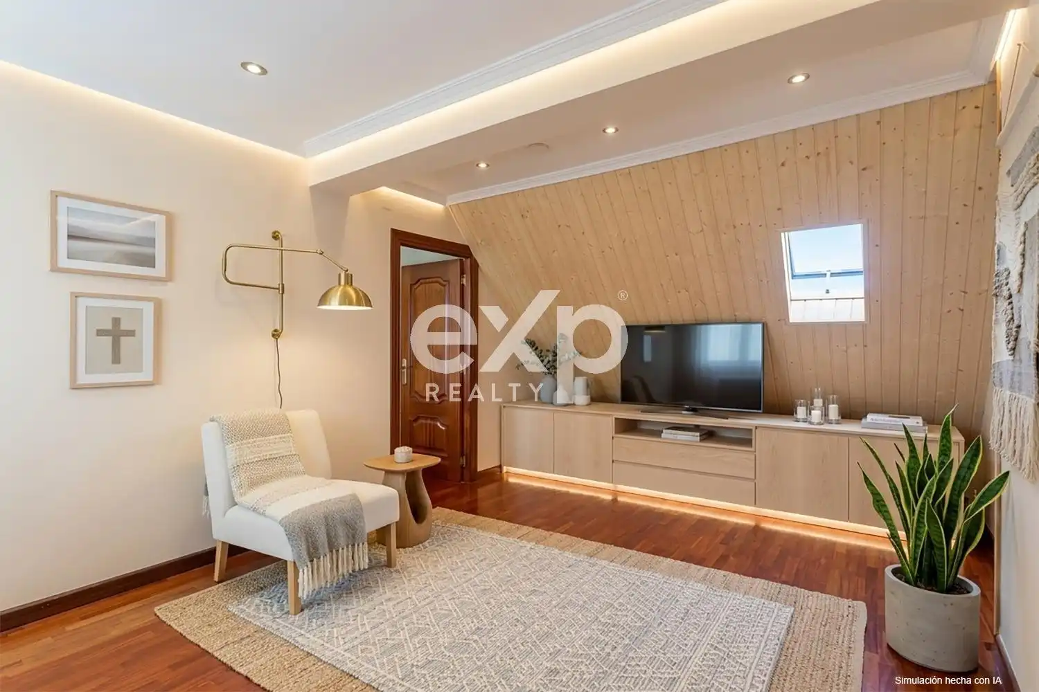 Sala de estar de Piso en venta en Oviedo  con Calefacción, Parquet y Amueblado