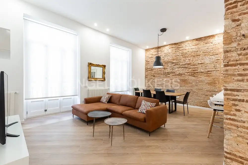 Wohnzimmer von Wohnung zur Miete in  Valencia Capital mit Klimaanlage, Heizung und Möbliert