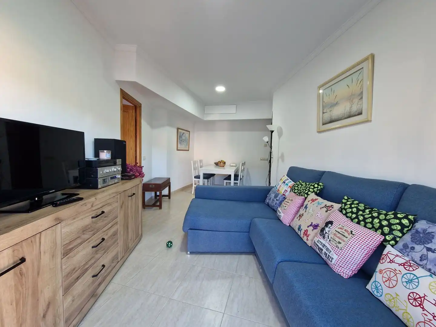 Living room of Flat for sale in Turre  with Swimming Pool, Furnished and Community pool