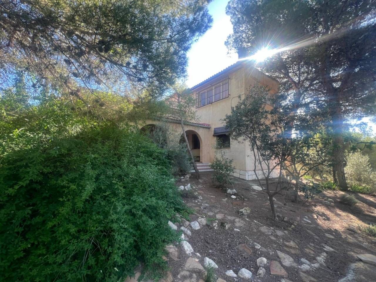 Vista exterior de Casa o xalet en venda en Tibi amb Aire condicionat, Calefacció i Jardí privat