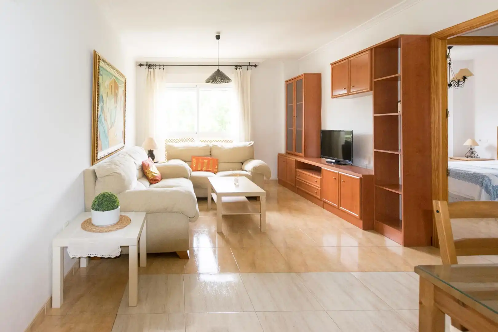 Living room of Flat for sale in Roquetas de Mar
